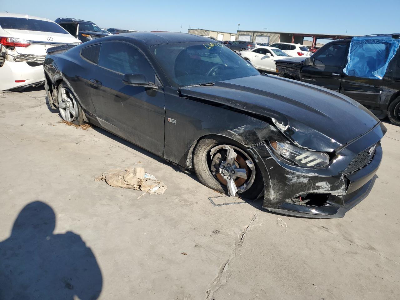 2016 Ford Mustang VIN 1FA6P8AMXG5201090 Copart auction photo, all over / undercarriage damage thumbnail 4