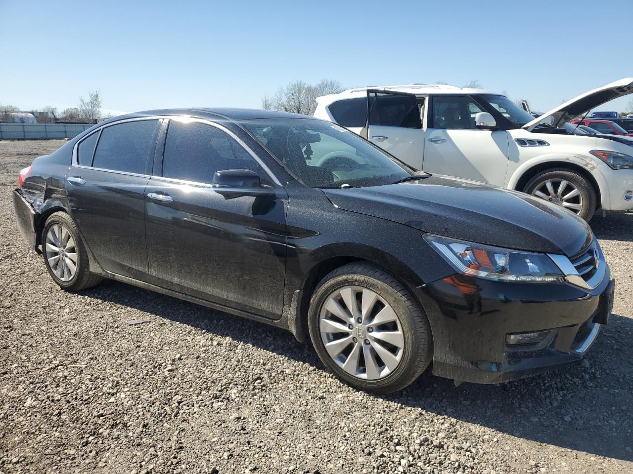 2014 Honda Accord VIN 1HGCR3F89EA029811 Copart auction photo, rear end / side damage thumbnail 4