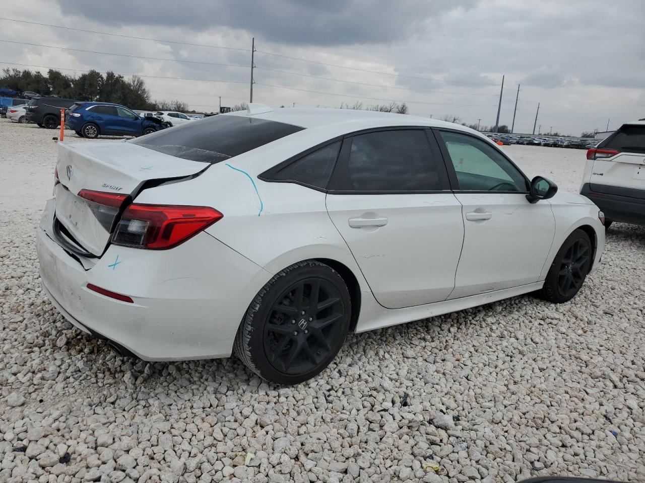 2023 Honda Civic VIN 2HGFE2F54PH554255 Copart auction photo, rear end damage thumbnail 3