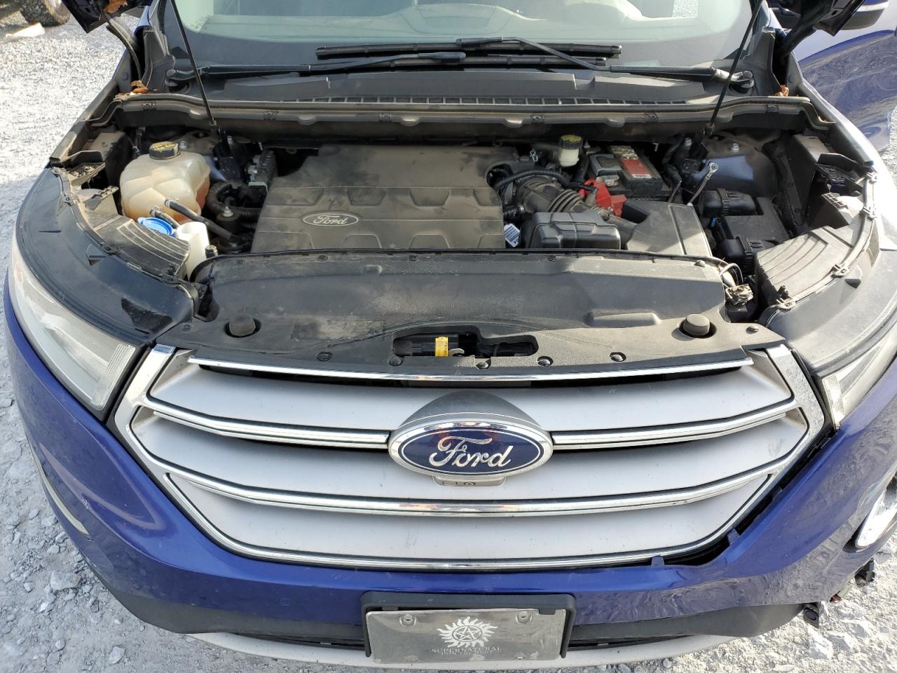2015 Ford Edge VIN 2FMPK3K88FBB06048 Copart auction photo, front end / side damage thumbnail 12