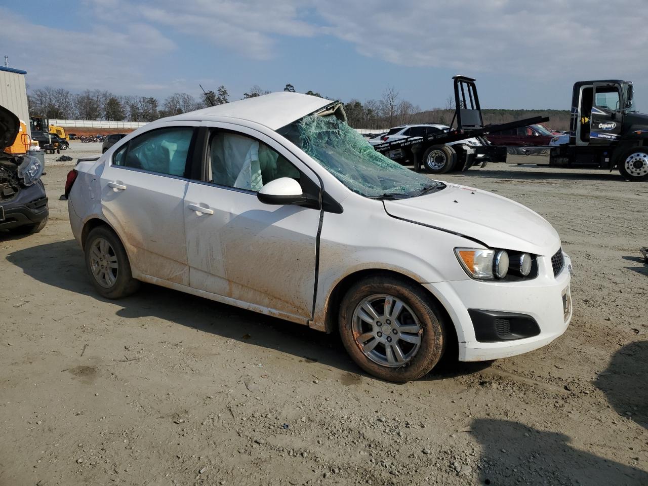 2014 Chevrolet Sonic VIN 1G1JC5SH1E4203371 Copart auction photo, all over damage thumbnail 4