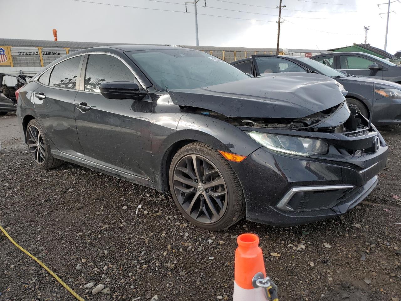 2019 Honda Civic VIN 2HGFC2F68KH552306 Copart auction photo, front end damage thumbnail 4