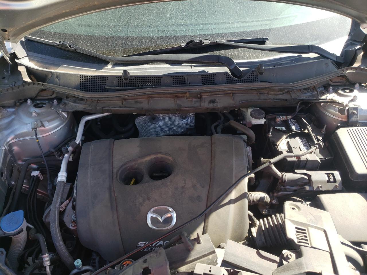 2014 Mazda CX-5 VIN JM3KE2CY9E0412021 Copart auction photo, undercarriage / front end damage thumbnail 11