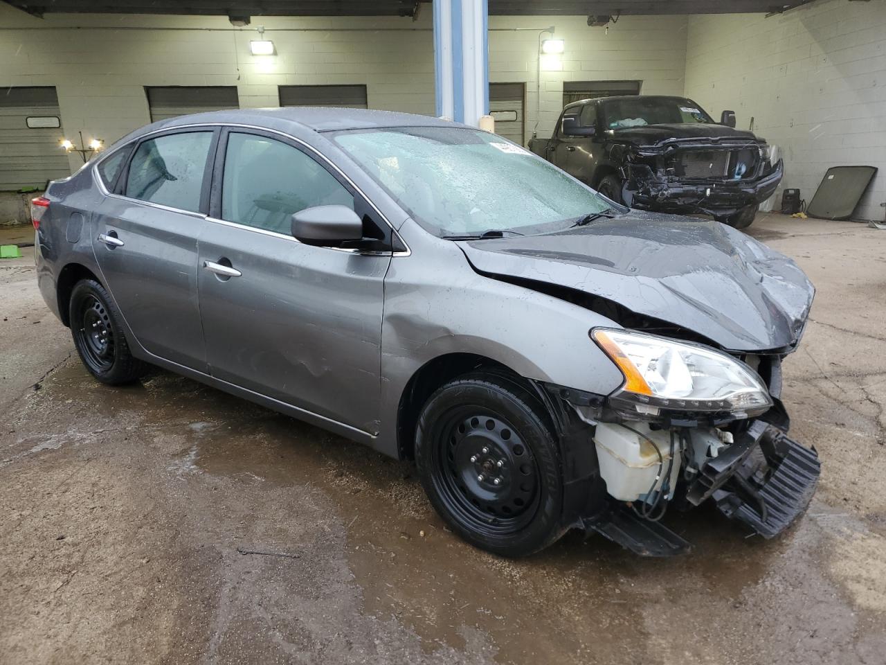 2015 Nissan Sentra VIN 3N1AB7AP0FL650626 Copart auction photo, front end / side damage thumbnail 4