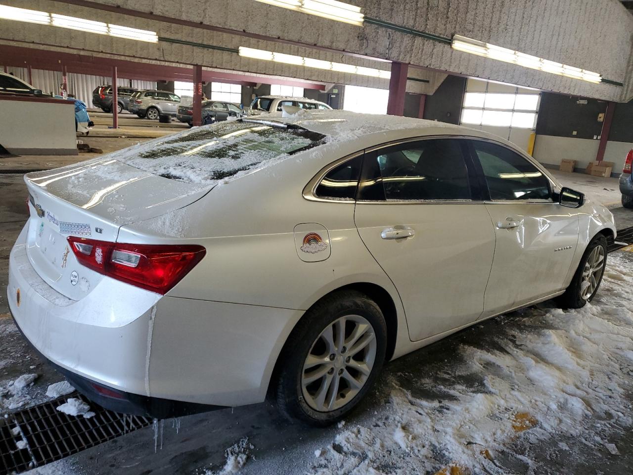 2016 Chevrolet Malibu VIN 1G1ZE5ST4GF235255 Copart auction photo, front end / side damage thumbnail 3