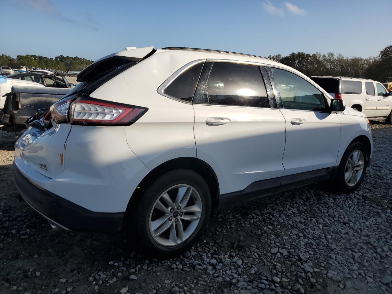 2017 Ford Edge VIN 2FMPK3J90HBC08859 Copart auction photo, rear end / minor dent/scratches damage thumbnail 3