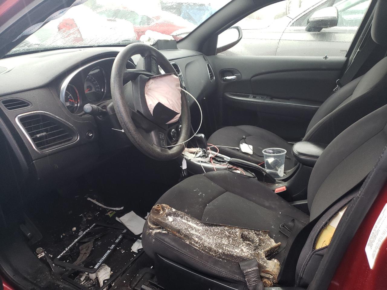 2013 Chrysler 200 VIN 1C3CCBAB1DN691682 Copart auction photo, front end damage thumbnail 7