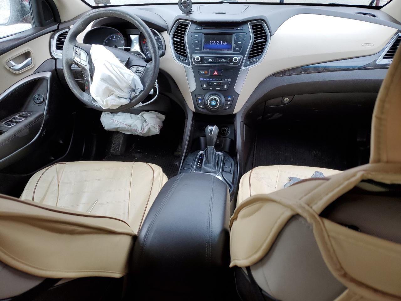 2017 Hyundai Santa Fe VIN 5XYZTDLB3HG488210 Copart auction photo, front end damage thumbnail 8
