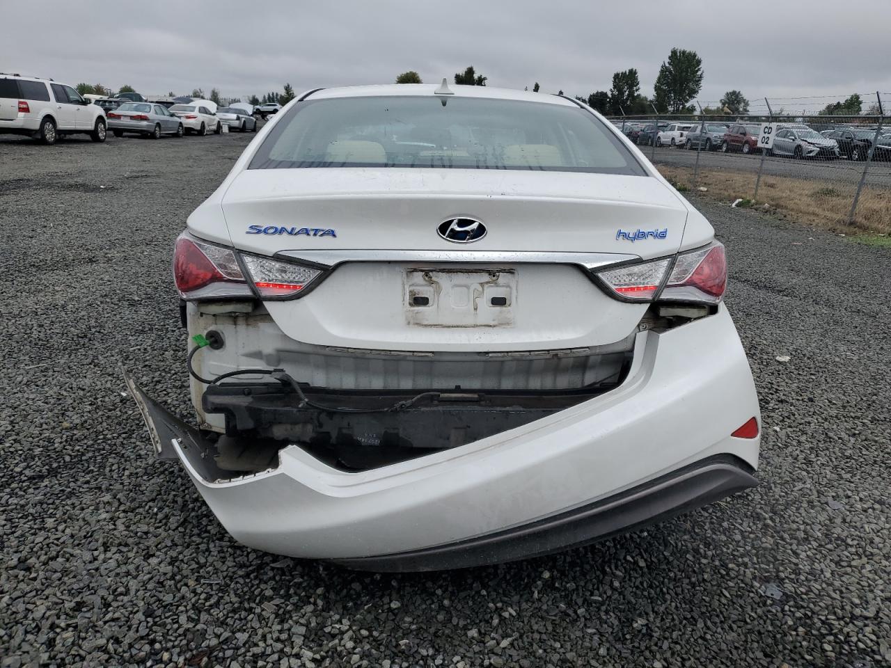 2012 Hyundai Sonata VIN KMHEC4A45CA042759 Copart auction photo, rear end / front end damage thumbnail 6