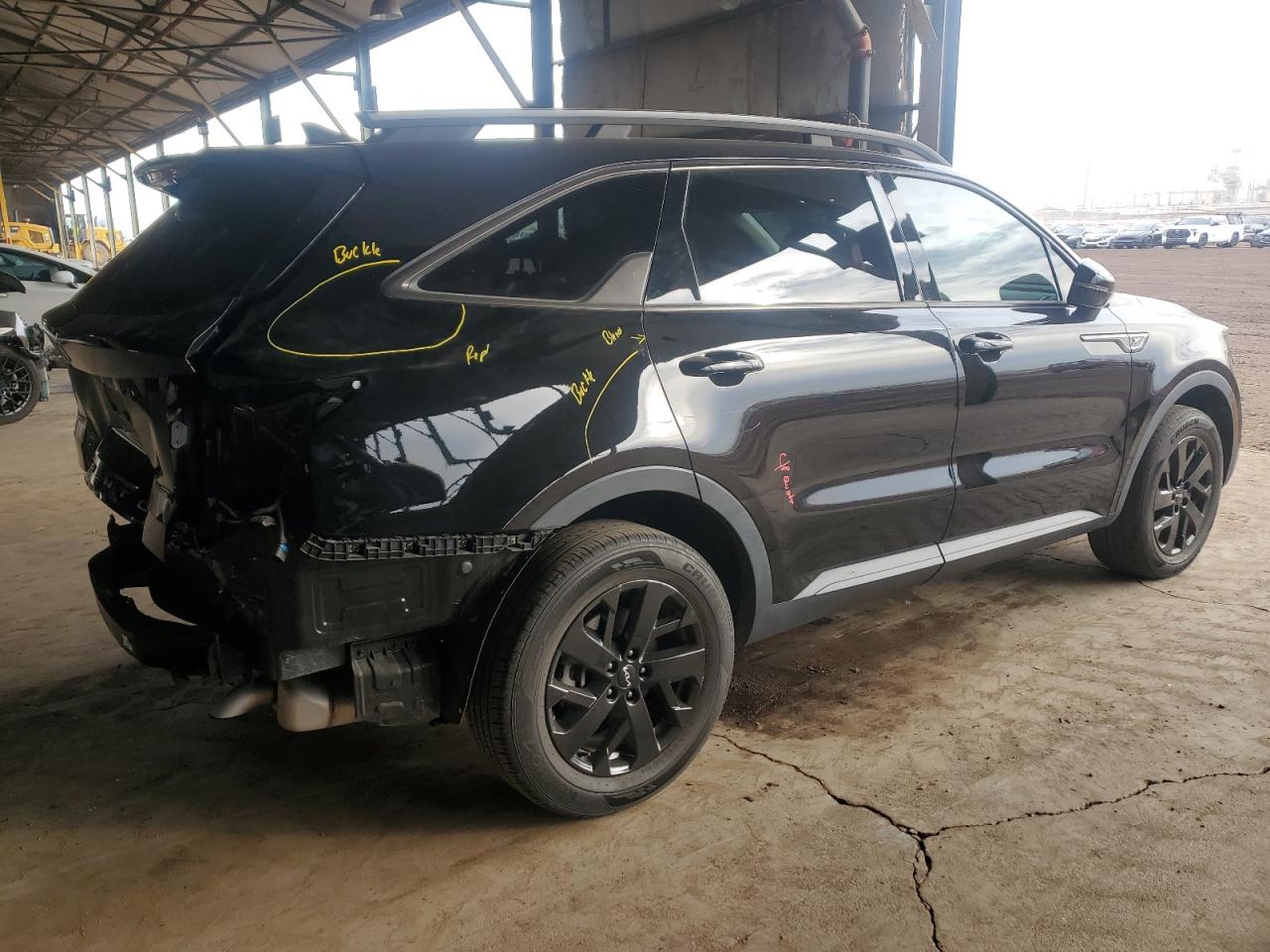 2022 KIA Sorento VIN 5XYRLDLC3NG146244 Copart auction photo, rear end damage thumbnail 3