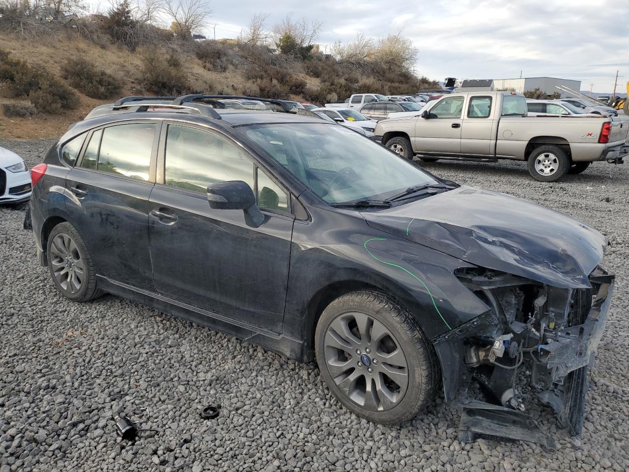 2015 Subaru Impreza VIN JF1GPAT6XFG329102 Copart auction photo, front end / side damage thumbnail 4