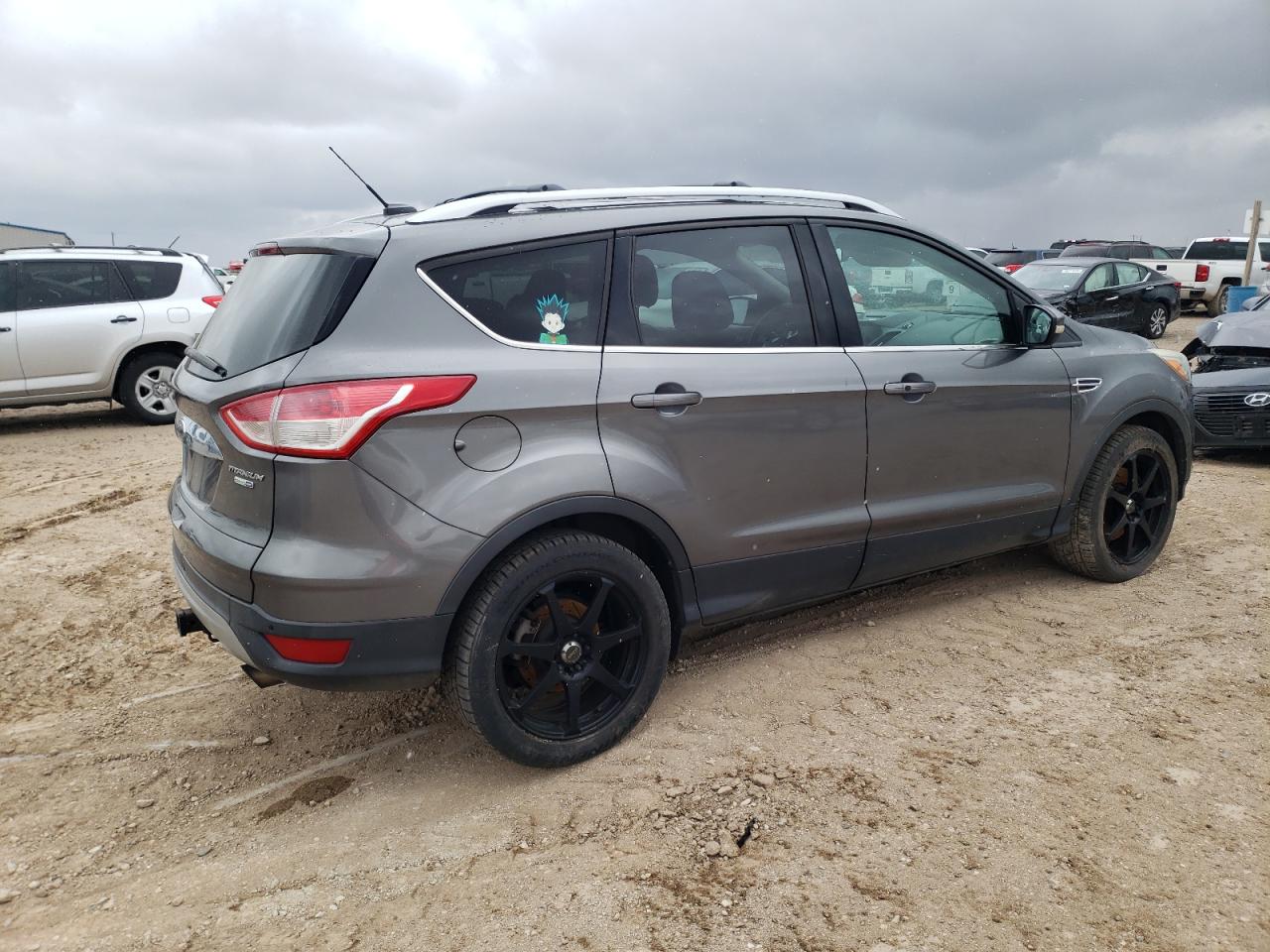 2014 Ford Escape VIN 1FMCU9J91EUC59112 Copart auction photo, side damage thumbnail 3