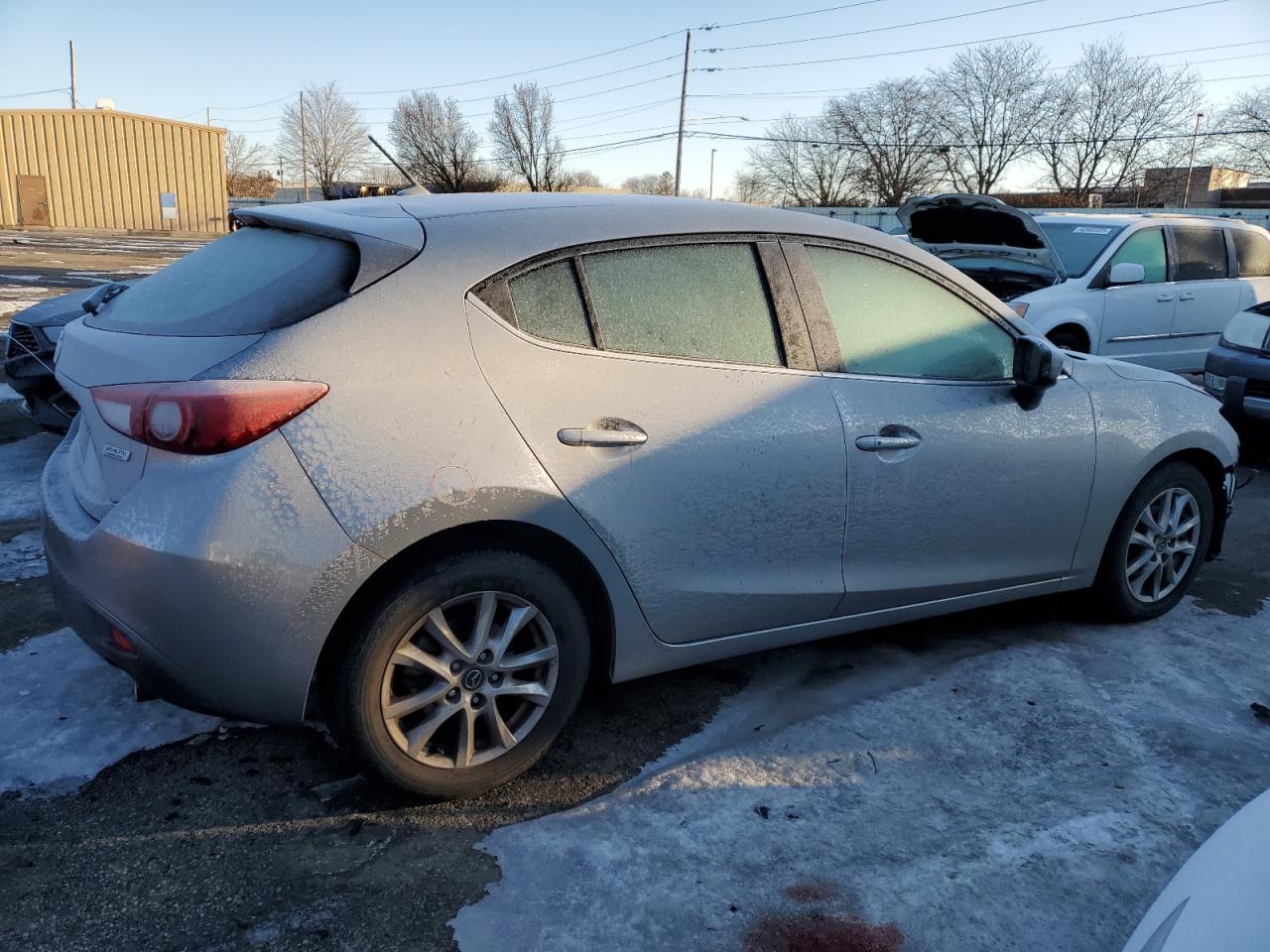 2016 Mazda 3 VIN 3MZBM1L75GM307874 Copart auction photo, frame damage / front end damage thumbnail 3