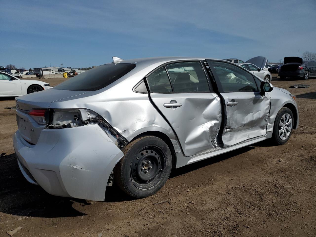 2022 Toyota Corolla VIN JTDEPMAE3N3013074 Copart auction photo, all over damage thumbnail 3