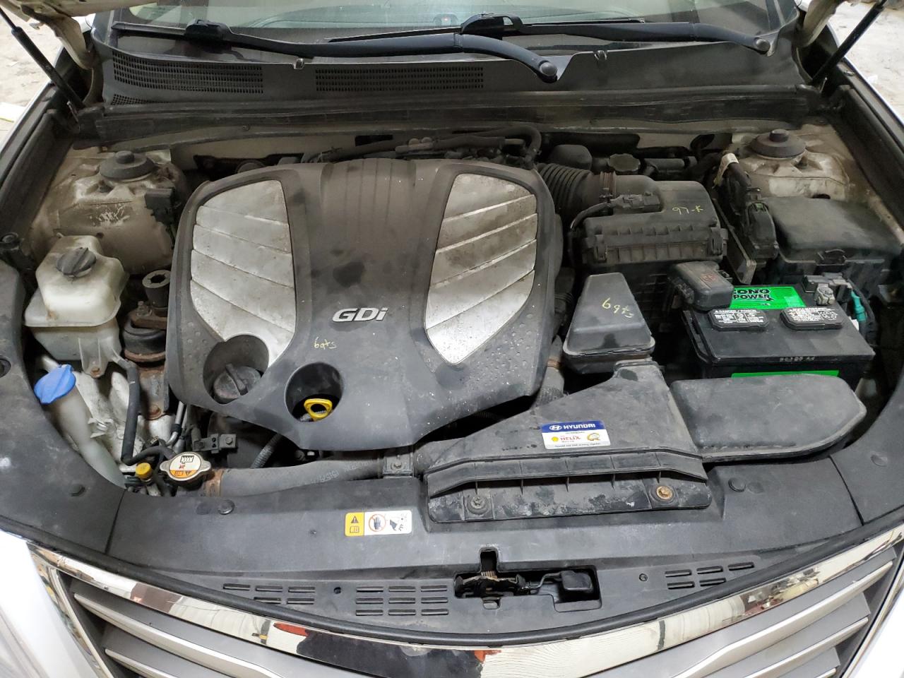 2015 Hyundai Azera VIN KMHFH4JG1FA448378 Copart auction photo, front end damage thumbnail 11