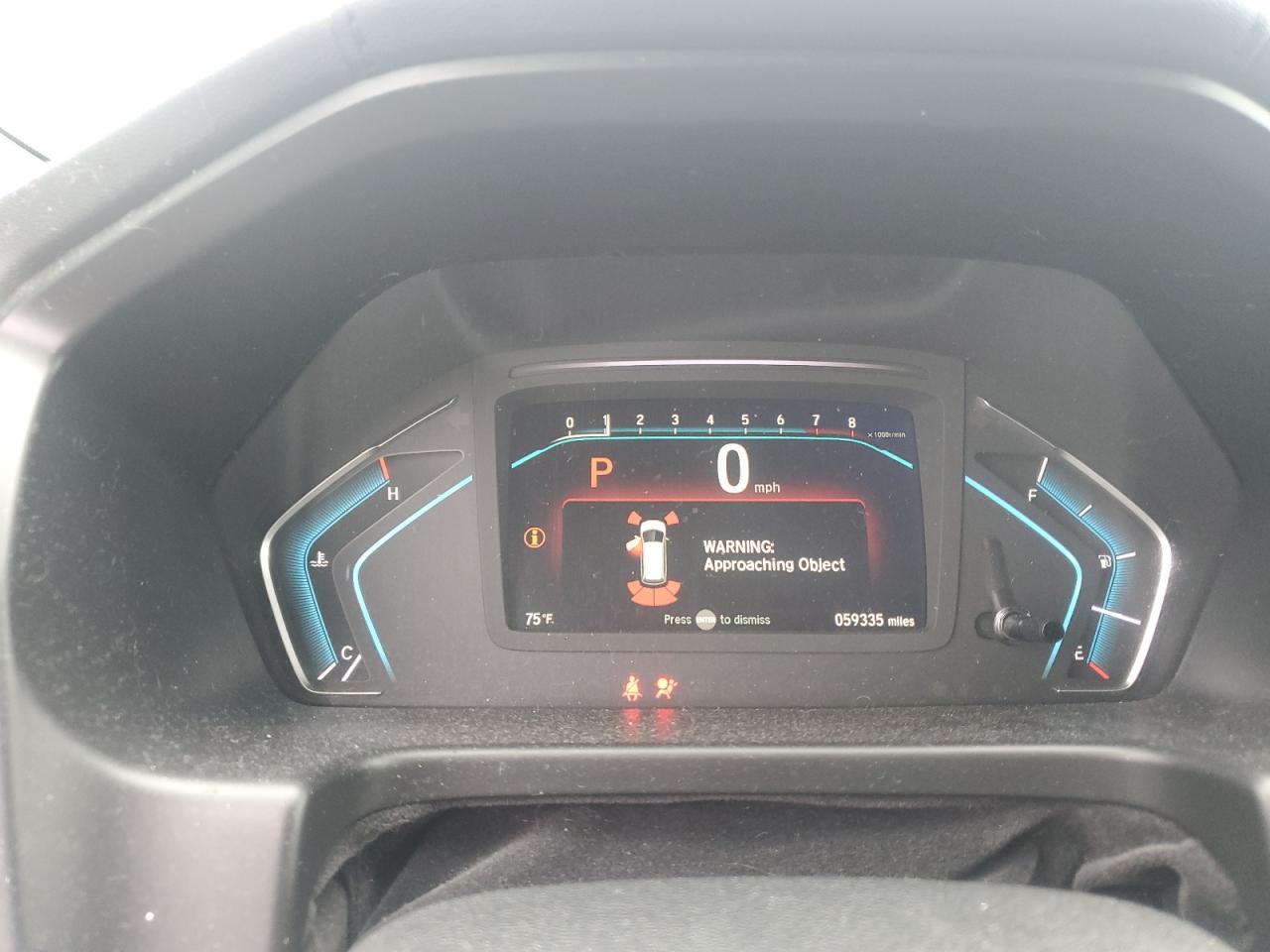 2019 Honda Odyssey VIN 5FNRL6H93KB116074 Copart auction photo, front end damage thumbnail 9