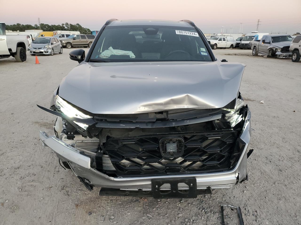 2023 Honda CR-V VIN 2HKRS5H51PH701383 Copart auction photo, front end / side damage thumbnail 5
