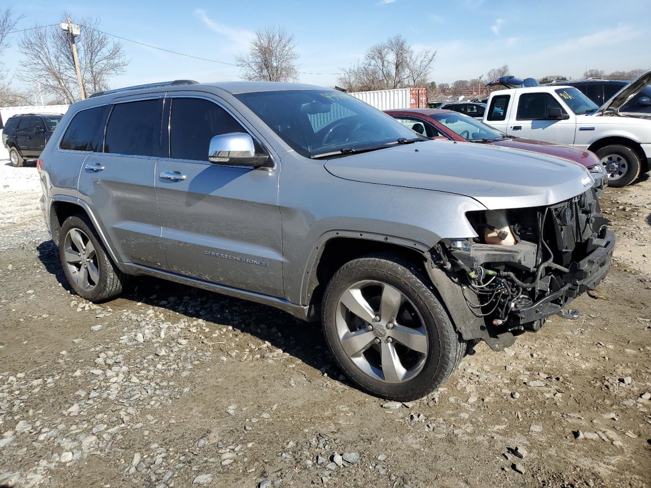 2014 Jeep Grand Cherokee VIN 1C4RJFCG8EC437668 Copart auction photo, front end damage thumbnail 4