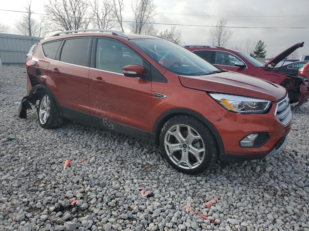 2019 Ford Escape VIN 1FMCU9J94KUA33660 Copart auction photo, rear end damage thumbnail 4
