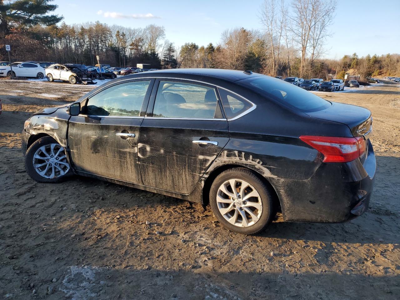 2018 Nissan Sentra VIN 3N1AB7AP6JY346602 Copart auction photo, side damage thumbnail 2