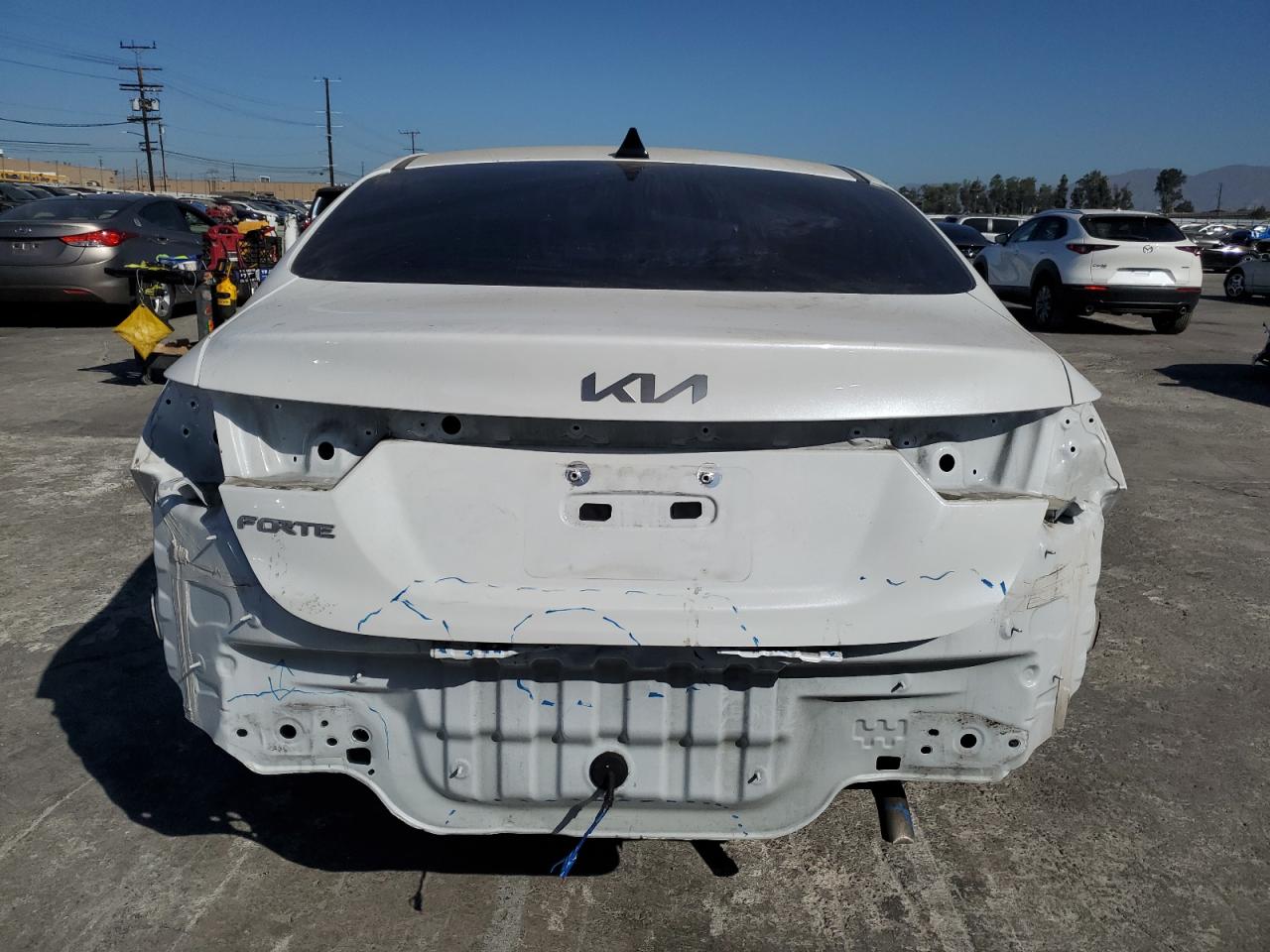 2023 KIA Forte VIN 3KPF24ADXPE558081 Copart auction photo, rear end damage thumbnail 6