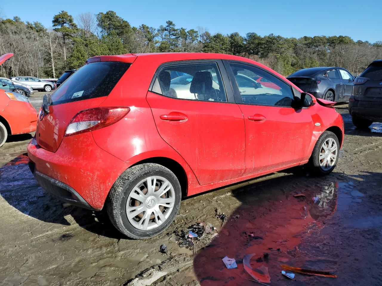 2014 Mazda 2 VIN JM1DE1KZ7E0179097 Copart auction photo, front end damage thumbnail 3