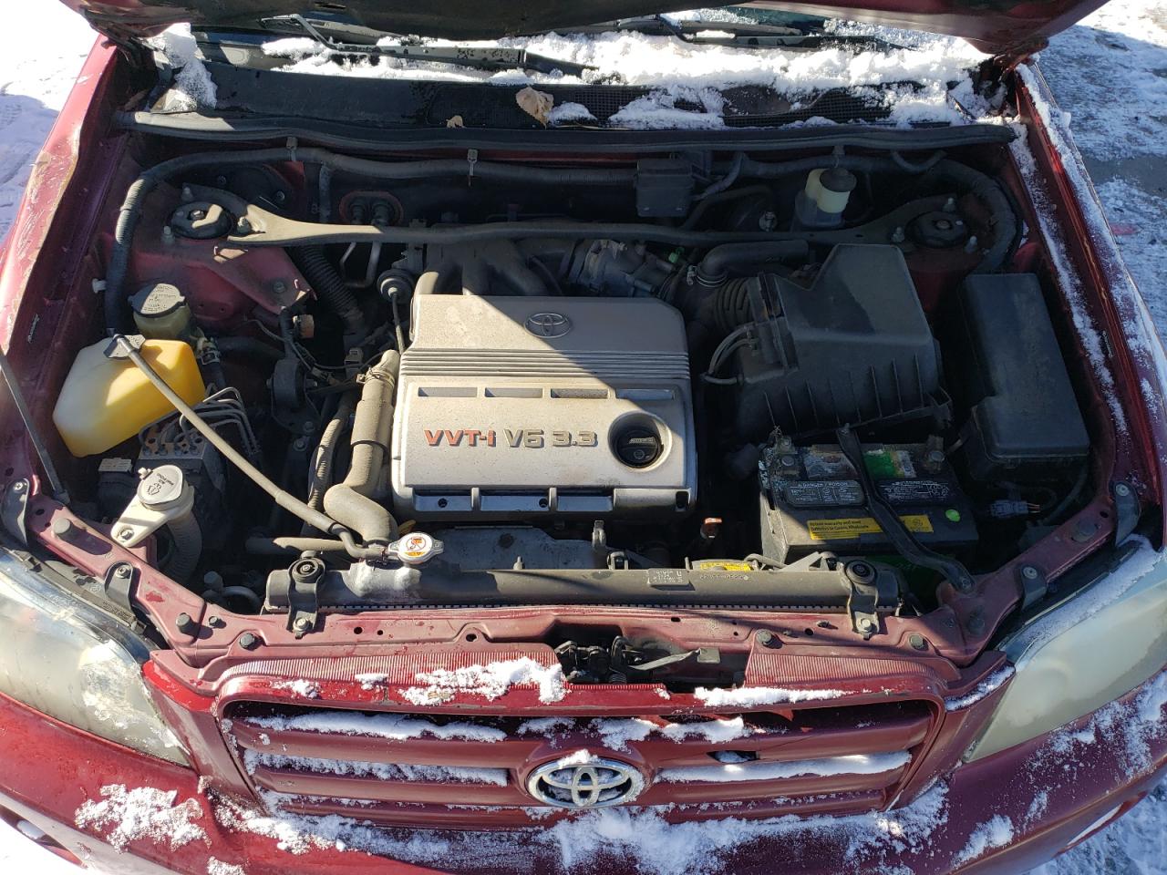 2004 Toyota Highlander VIN JTEEP21A340038649 Copart auction photo, front end / hail damage thumbnail 12