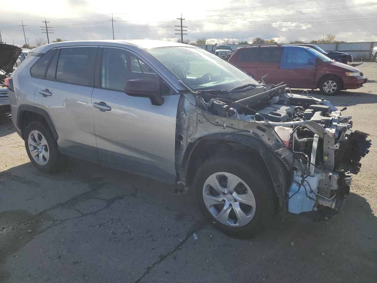 2022 Toyota RAV 4 VIN 2T3F1RFV0NC285138 Copart auction photo, front end damage thumbnail 4