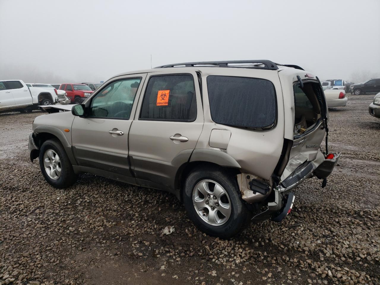 2001 Mazda Tribute VIN 4F2YU08121KM55426 Copart auction photo, rear end / front end damage thumbnail 2
