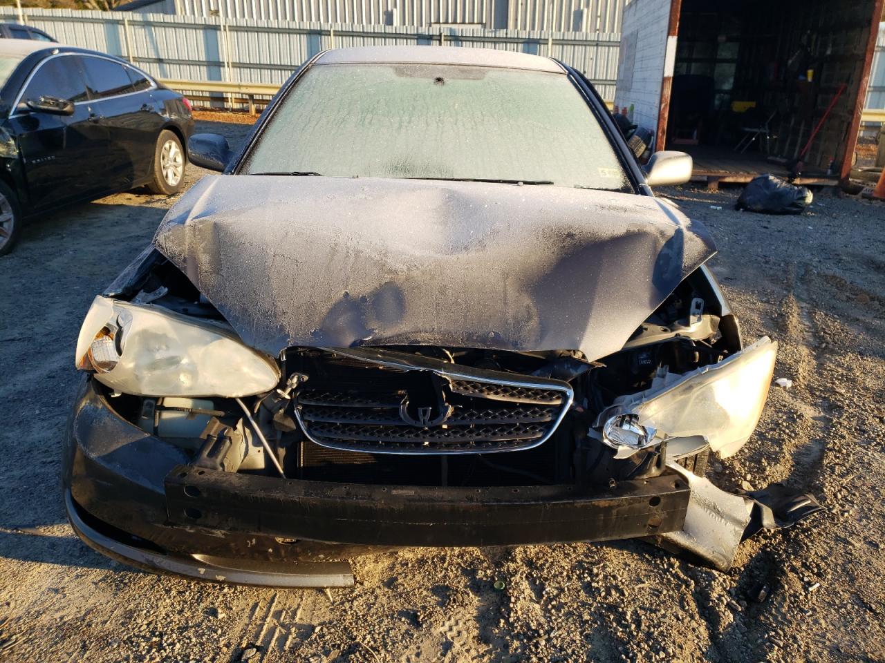 2007 Toyota Corolla VIN 2T1BR32E27C738004 Copart auction photo, front end / side damage thumbnail 5