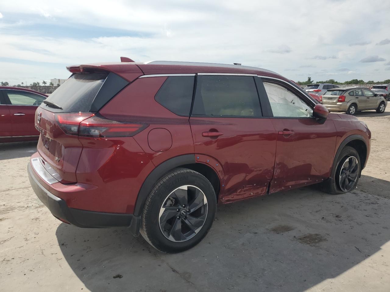 2024 Nissan Rogue VIN JN8BT3BA6RW002468 Copart auction photo, rollover damage thumbnail 3