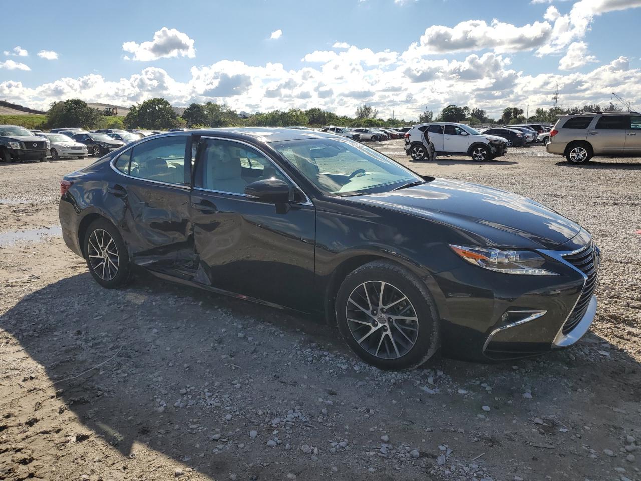 2017 Lexus ES VIN 58ABK1GG5HU052115 Copart auction photo, side / minor dent/scratches damage thumbnail 4