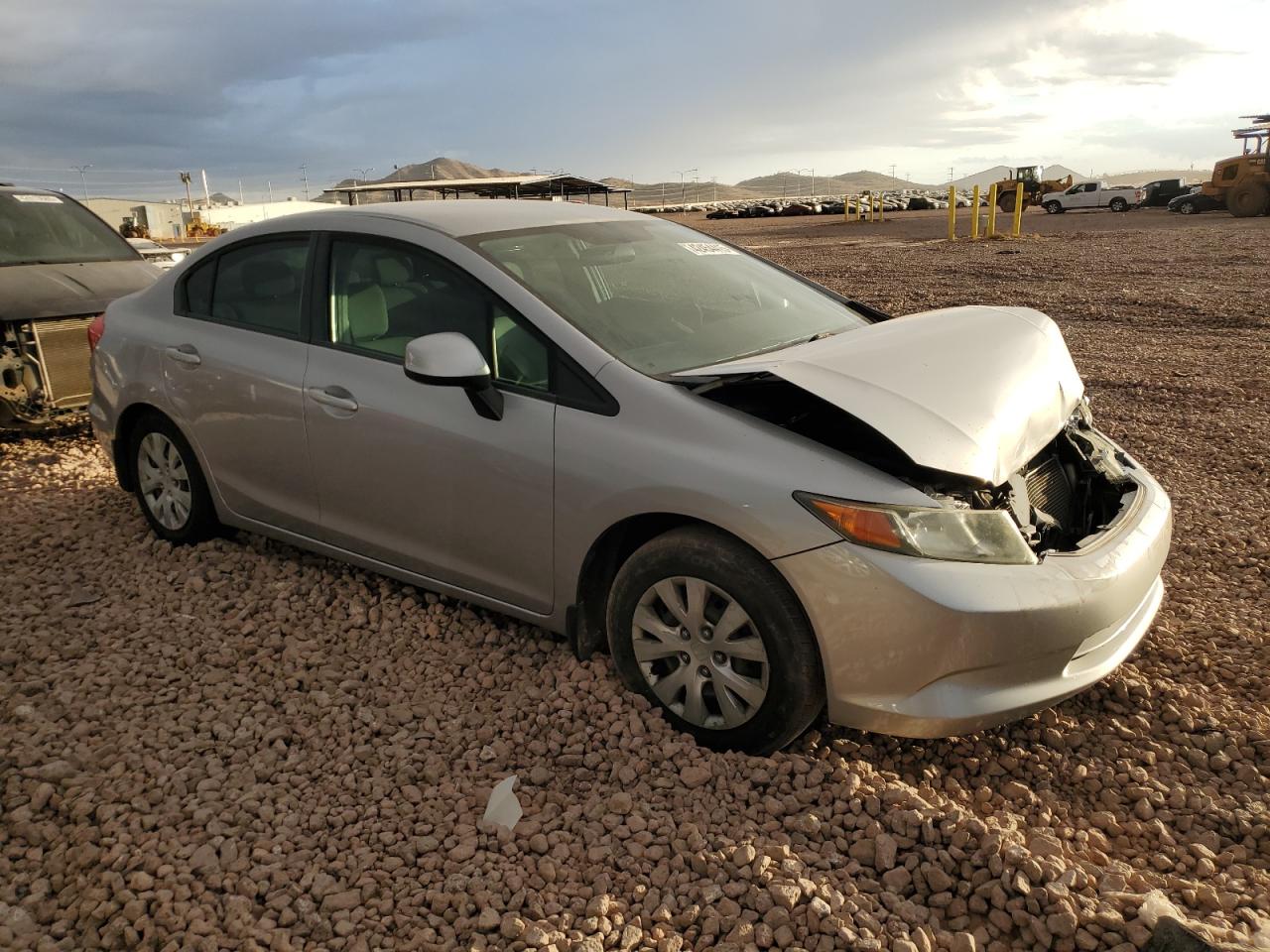 2012 Honda Civic VIN 19XFB2F59CE321033 Copart auction photo, front end damage thumbnail 4