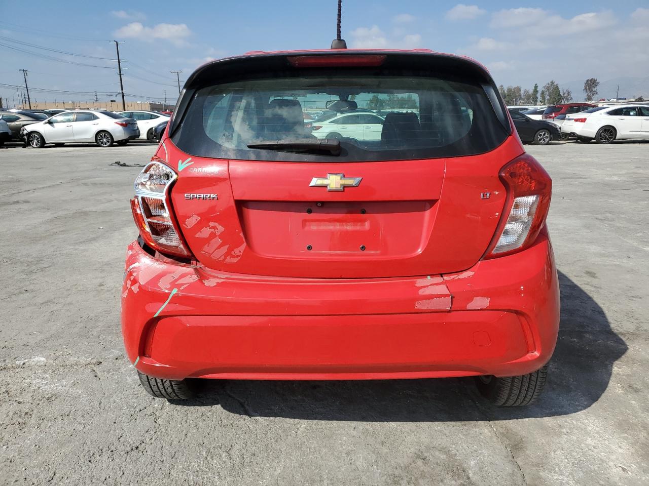 2017 Chevrolet Spark VIN KL8CD6SAXHC757565 Copart auction photo, all over damage thumbnail 6