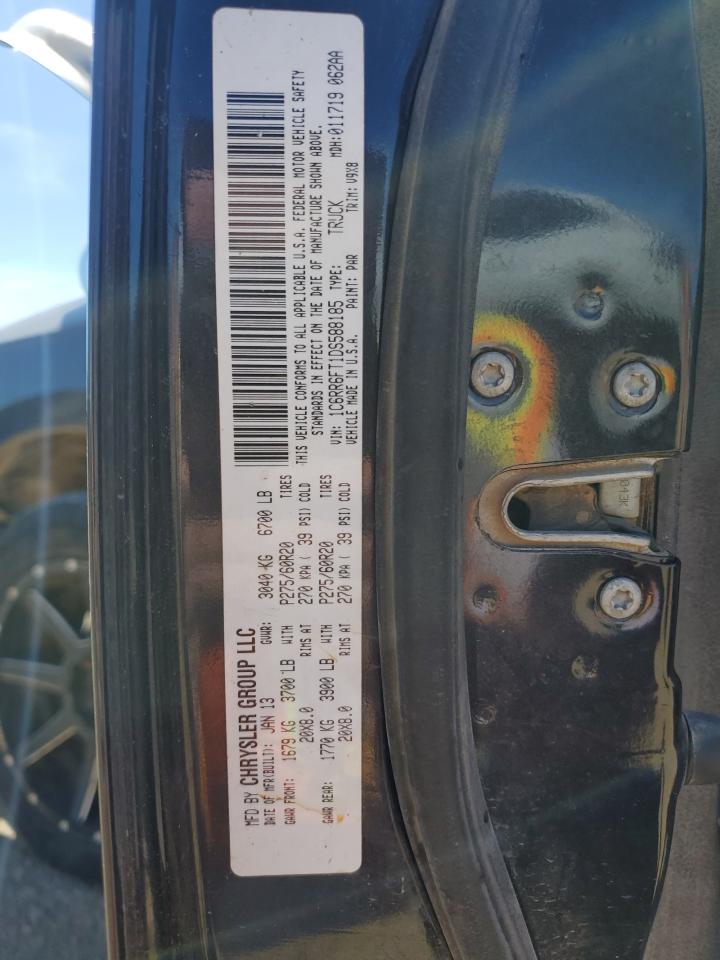 2013 RAM 1500 VIN 1C6RR6FT1DS588185 Copart auction photo, all over / minor dent/scratches damage thumbnail 12