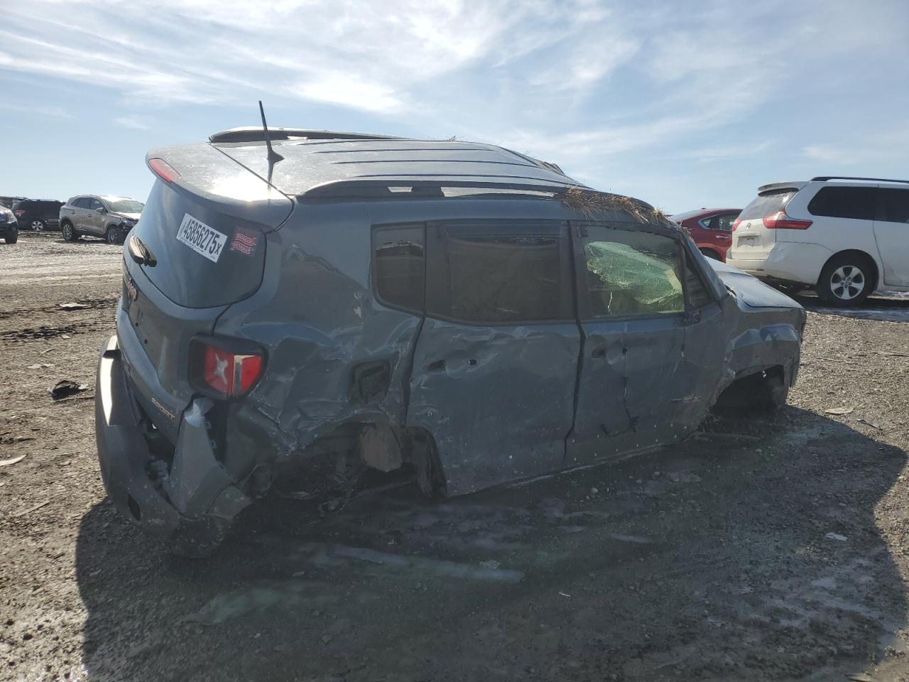 2018 Jeep Renegade VIN ZACCJBAB3JPG71678 Copart auction photo, rollover damage thumbnail 3