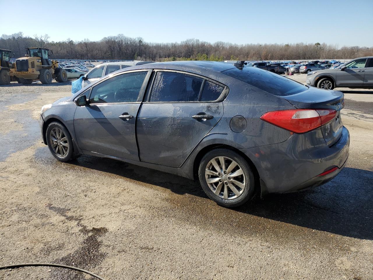 2014 KIA Forte VIN KNAFX4A62E5180914 Copart auction photo, front end / side damage thumbnail 2