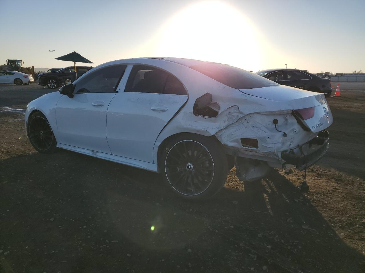 2020 Mercedes-Benz CLA-klasse VIN W1K5J4GBXLN089056 Copart auction photo, rear end damage thumbnail 2