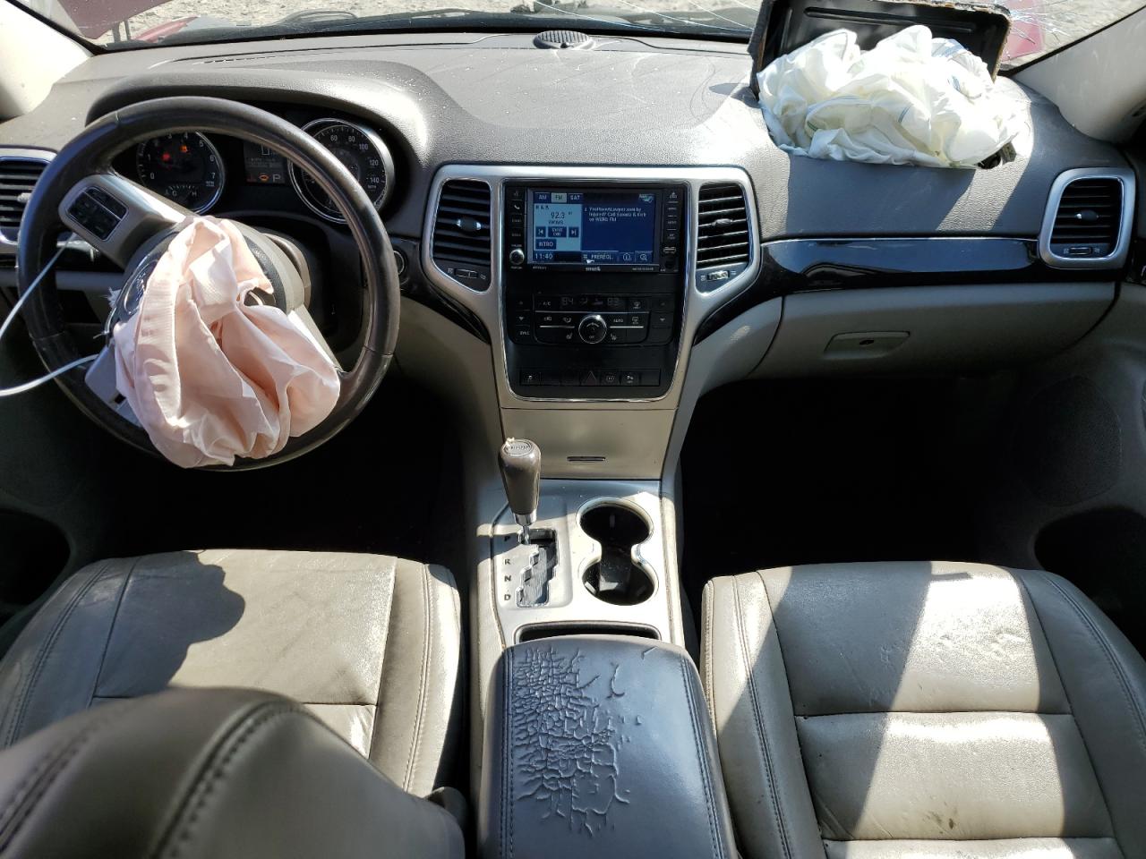 2012 Jeep Grand Cherokee VIN 1C4RJFAG3CC193640 Copart auction photo, front end / side damage thumbnail 8