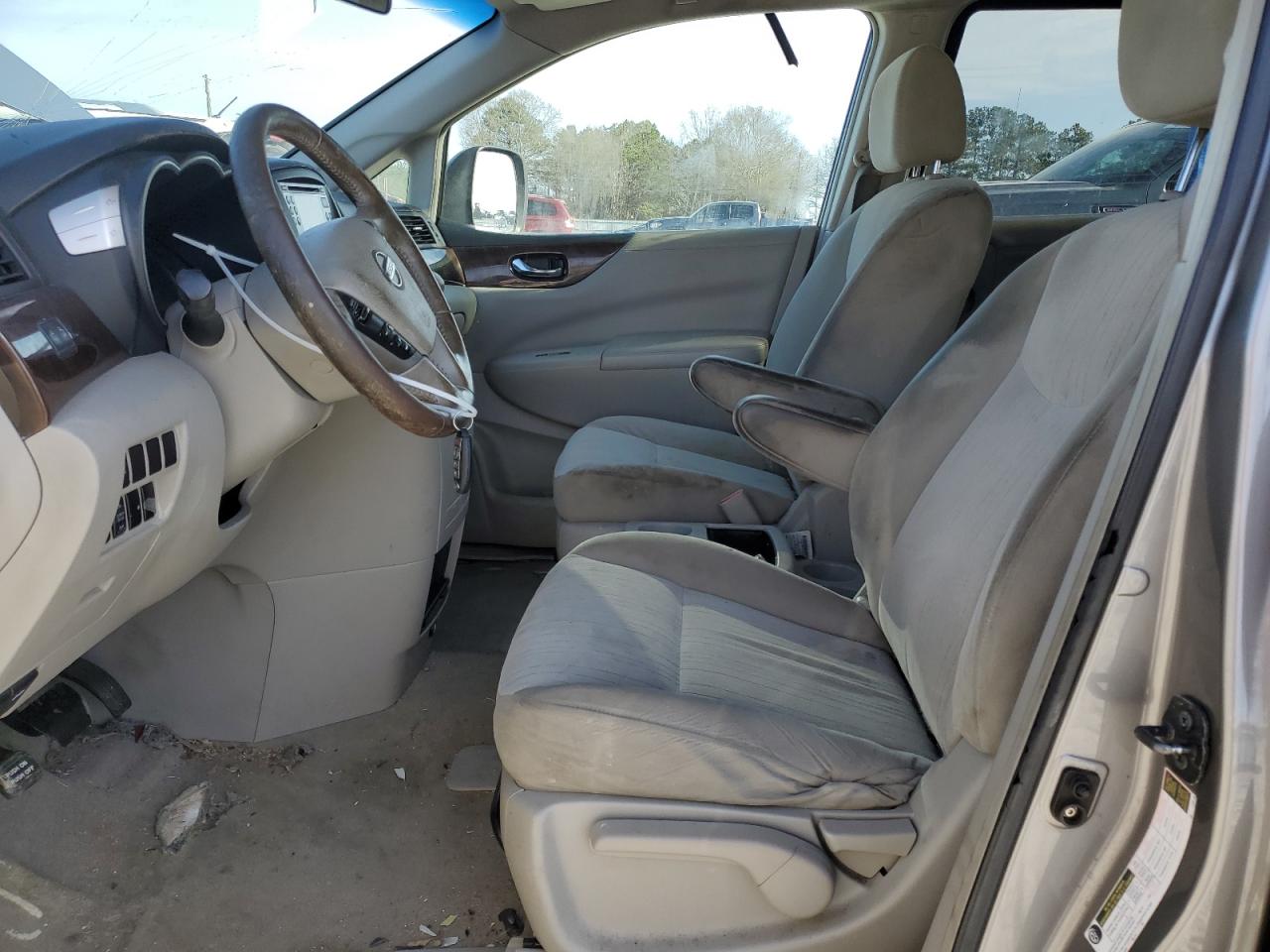 2011 Nissan Quest VIN JN8AE2KP2B9004324 Copart auction photo, front end damage thumbnail 7