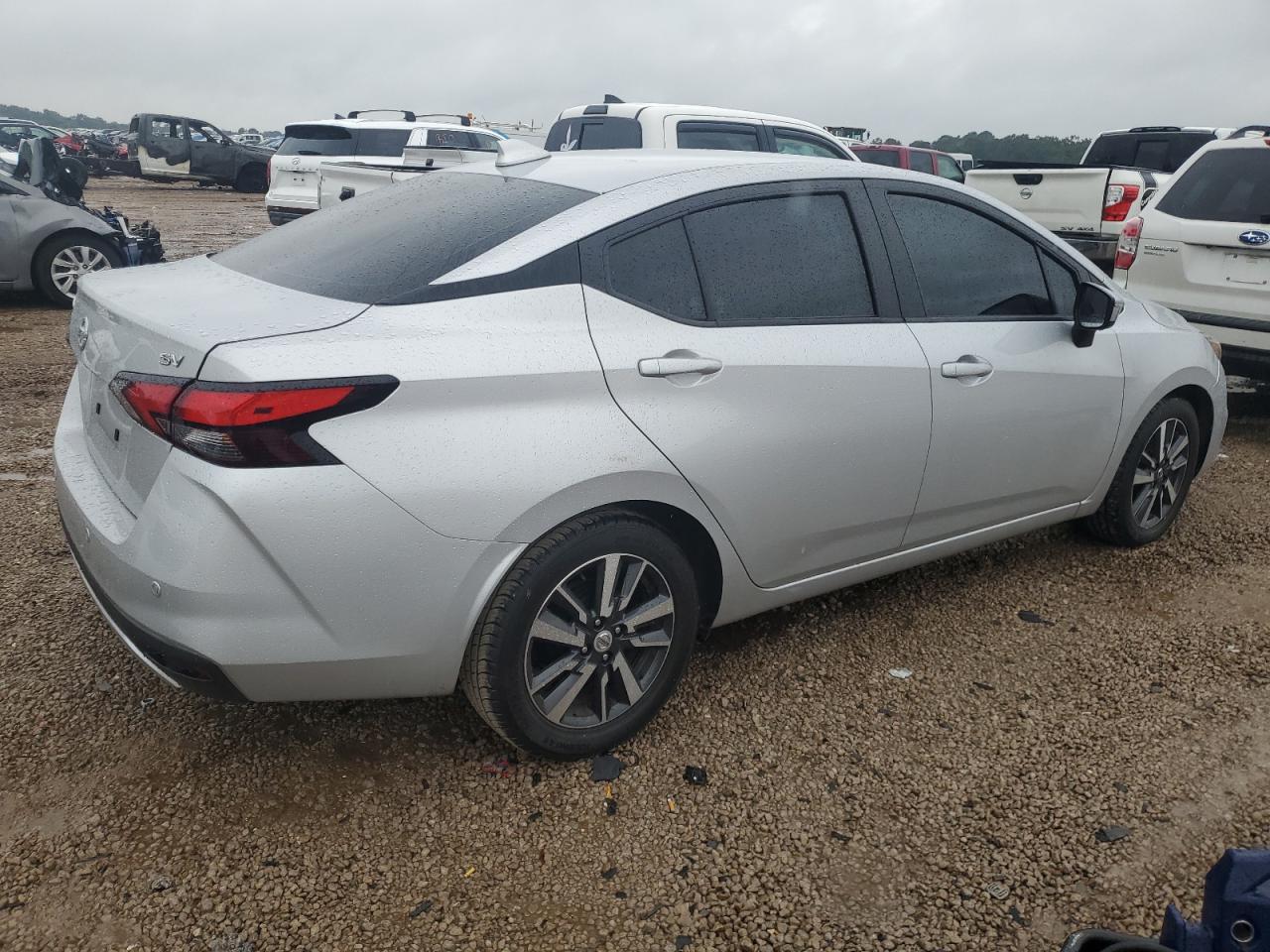 2021 Nissan Versa VIN 3N1CN8EV9ML848035 Copart auction photo, side / front end damage thumbnail 3