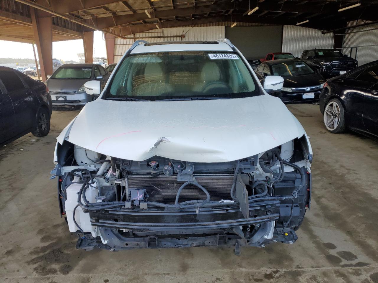 2016 Nissan Rogue VIN 5N1AT2MV8GC865347 Copart auction photo, front end damage thumbnail 5