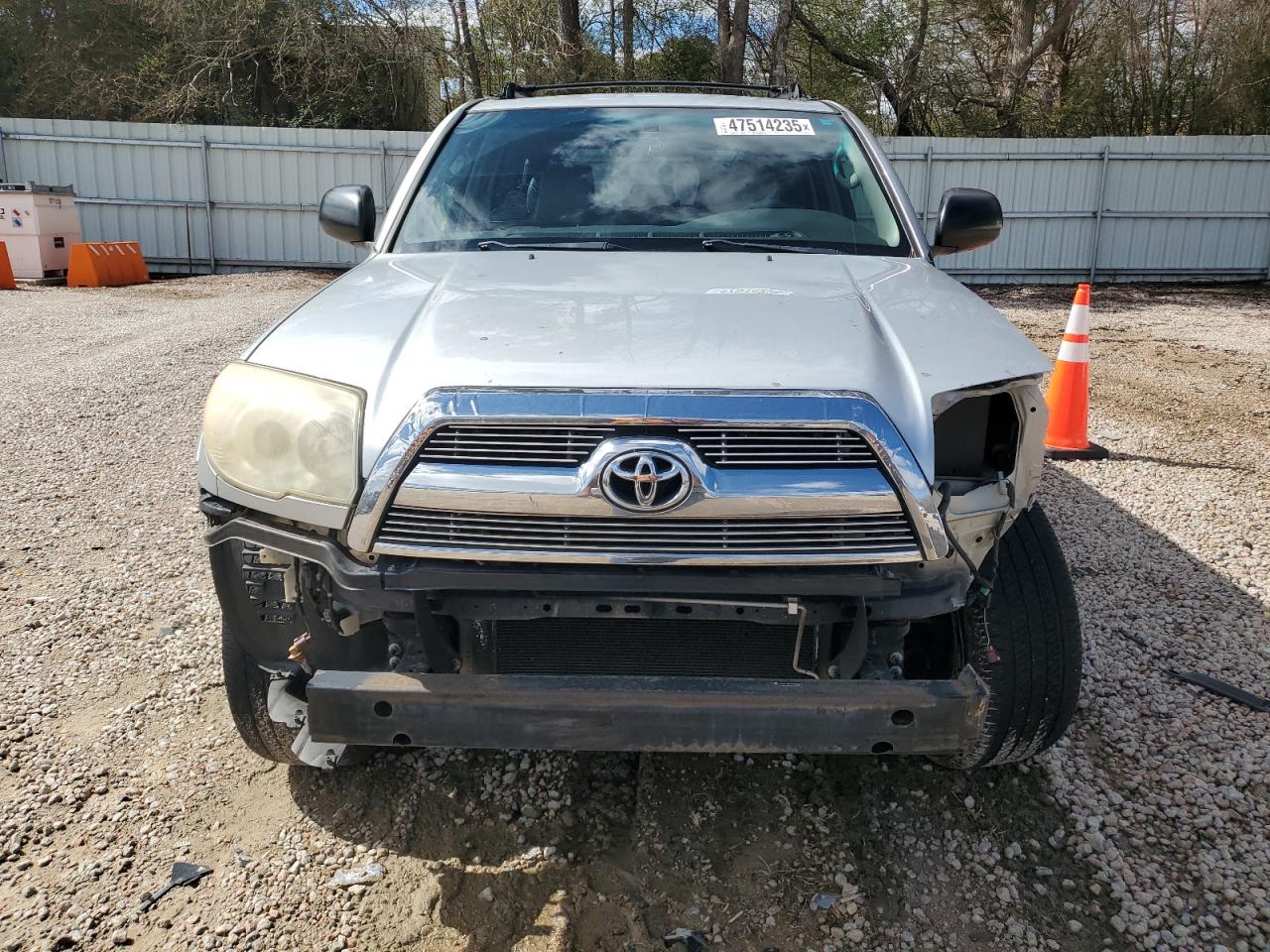 2007 Toyota 4Runner VIN JTEZU14RX70094260 Copart auction photo, front end / side damage thumbnail 5
