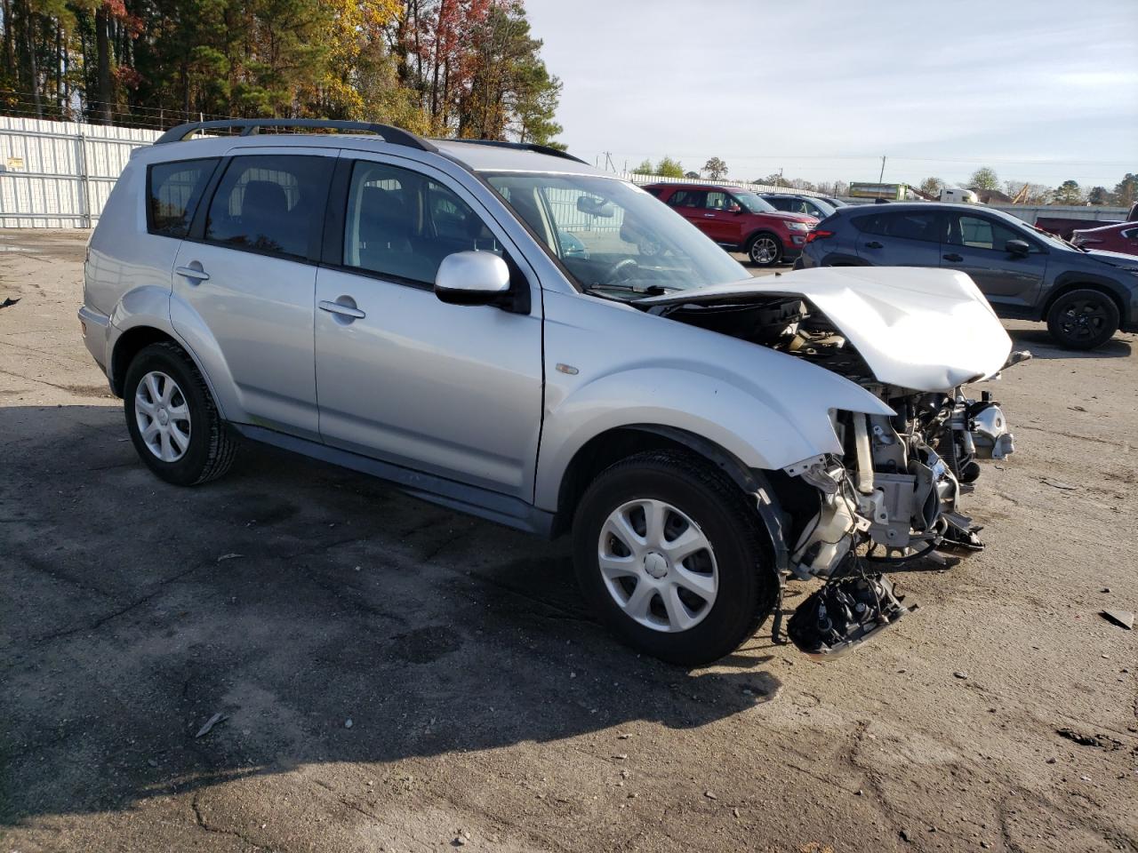2013 Mitsubishi Outlander VIN JA4AS2AW7DU002575 Copart auction photo, front end damage thumbnail 4