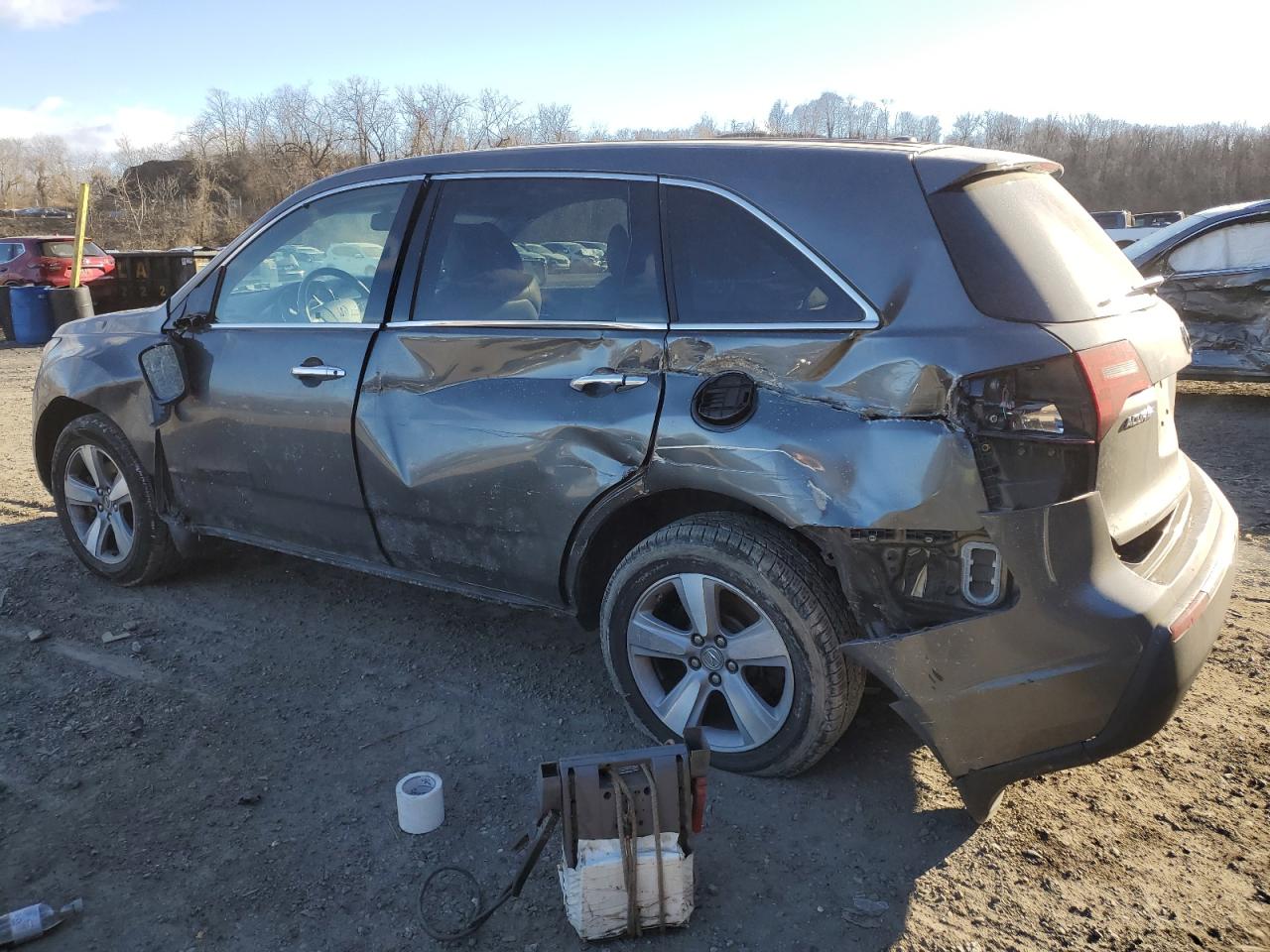2011 Acura MDX VIN 2HNYD2H6XBH535907 Copart auction photo, all over / side damage thumbnail 2