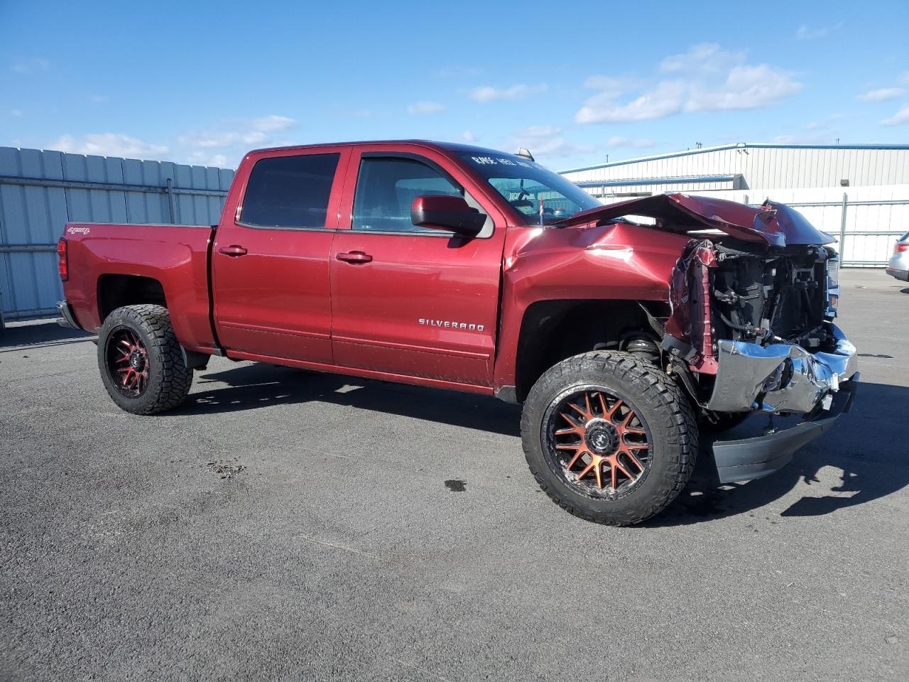 2016 Chevrolet Silverado VIN 3GCUKREC4GG165848 Copart auction photo, front end damage thumbnail 4