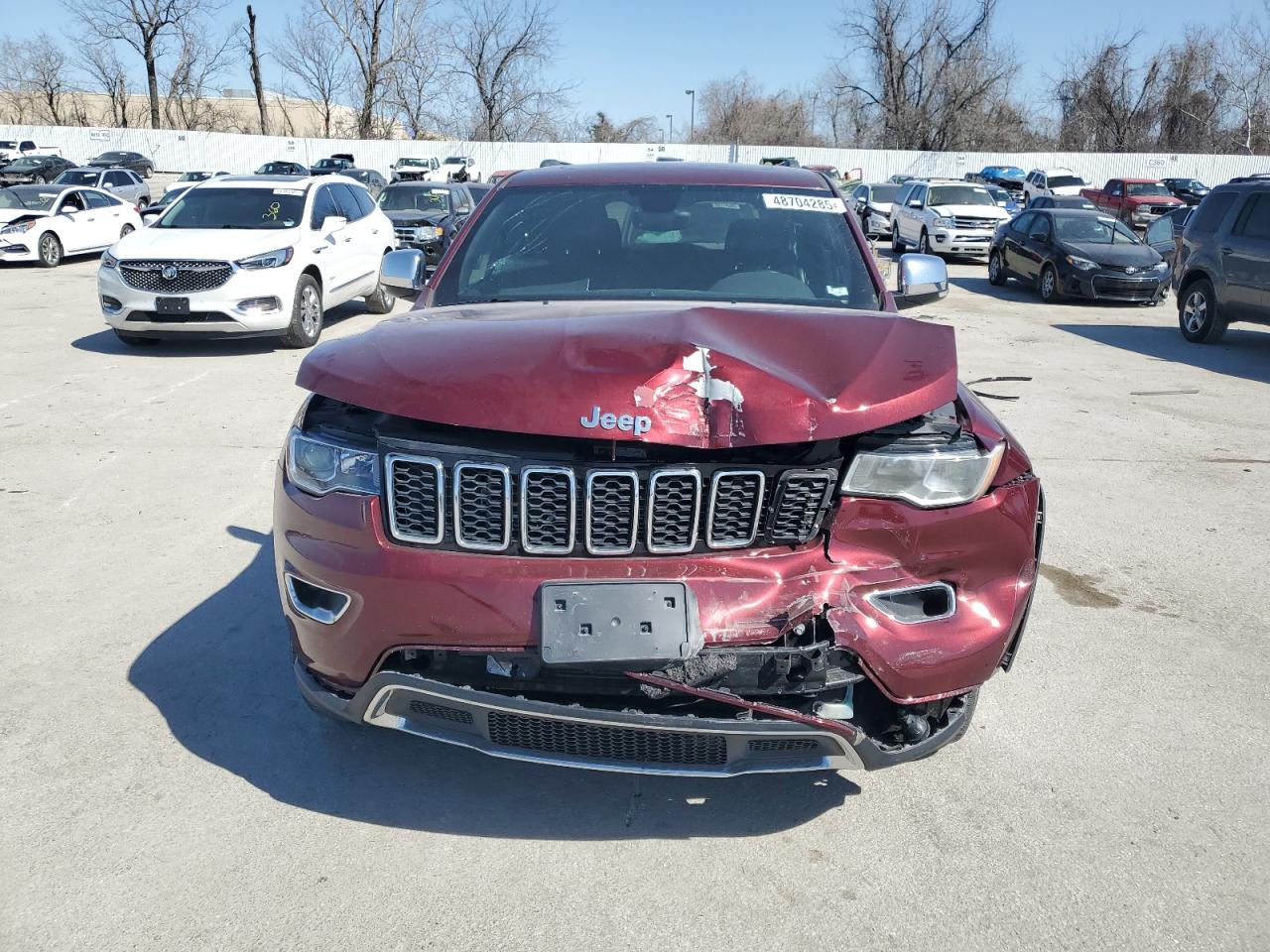 2018 Jeep Grand Cherokee VIN 1C4RJFBG3JC320317 Copart auction photo, front end damage thumbnail 5