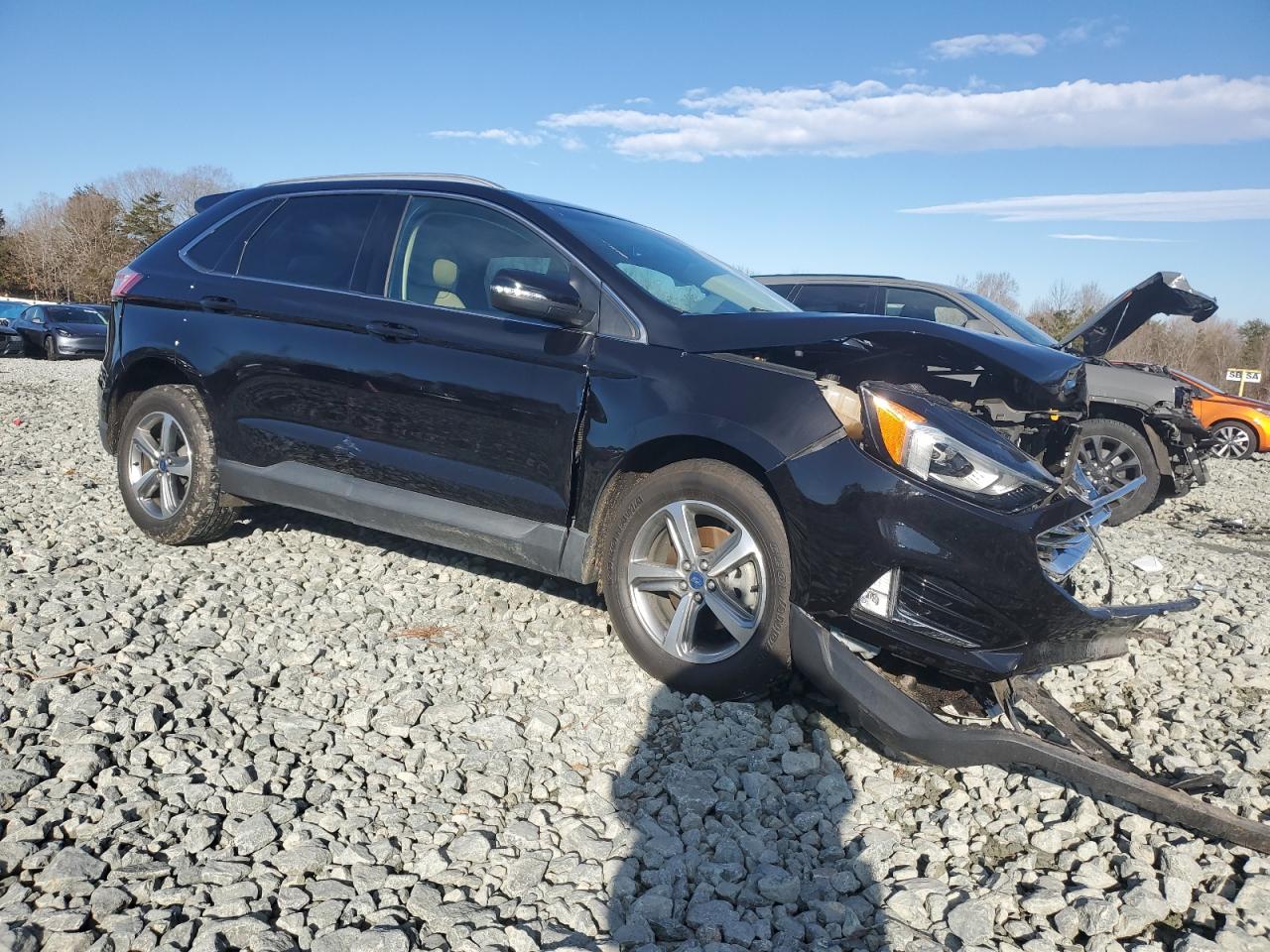2019 Ford Edge VIN 2FMPK3J97KBC15329 Copart auction photo, front end / side damage thumbnail 4