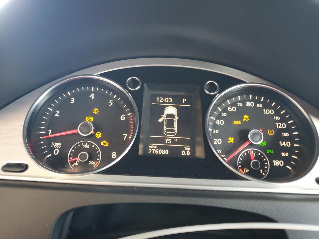 2012 Volkswagen Passat CC VIN WVWHN7AN3CE500507 Copart auction photo, mechanical / minor dent/scratches damage thumbnail 9