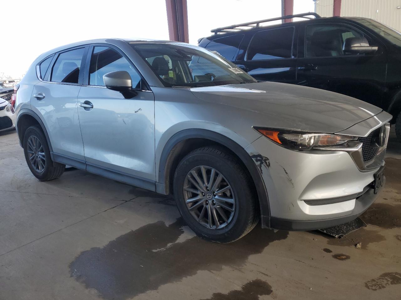 2021 Mazda CX-5 VIN JM3KFBCM8M0360762 Copart auction photo, side / front end damage thumbnail 4